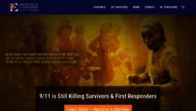 What Ae911truth.org website looked like in 2023 (1 year ago)