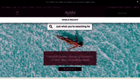 What Avanihotels.com website looked like in 2023 (1 year ago)