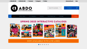 What Abdobooks.com website looked like in 2023 (1 year ago)