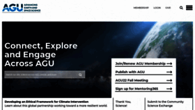 What Agu.org website looked like in 2023 (1 year ago)