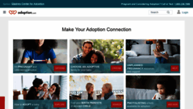 What Adoption.com website looked like in 2023 (1 year ago)