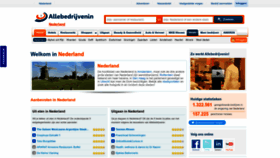 What Allebedrijvenin.nl website looked like in 2023 (1 year ago)
