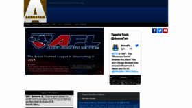 What Arenafan.com website looked like in 2023 (2 years ago)