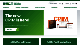 What Apics.org website looked like in 2023 (1 year ago)