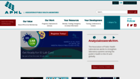 What Aphl.org website looked like in 2023 (1 year ago)