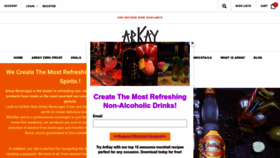 What Arkaybeverages.com website looked like in 2023 (1 year ago)