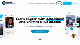 What Abaenglish.com website looked like in 2023 (1 year ago)
