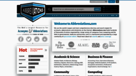 What Abbreviations.com website looked like in 2023 (1 year ago)