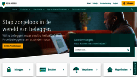 What Abnamro.nl website looked like in 2023 (1 year ago)