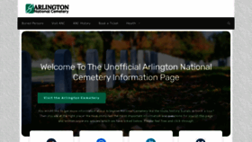 What Arlingtoncemetery.net website looked like in 2023 (1 year ago)