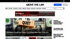 What Abovethelaw.com website looked like in 2023 (1 year ago)
