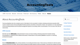 What Accountingtools.com website looked like in 2023 (1 year ago)