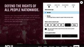 What Aclu.org website looked like in 2023 (1 year ago)