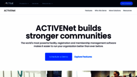 What Activecommunities.com website looked like in 2023 (1 year ago)