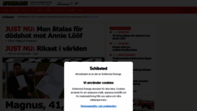 What Aftonbladet.se website looked like in 2023 (1 year ago)