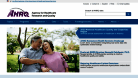 What Ahrq.gov website looked like in 2023 (1 year ago)