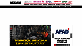 What Aksam.com.tr website looked like in 2023 (1 year ago)