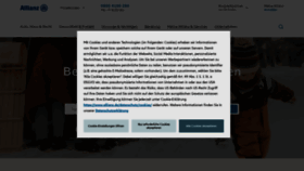 What Allianz.de website looked like in 2023 (1 year ago)