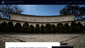 What American.edu website looked like in 2023 (1 year ago)