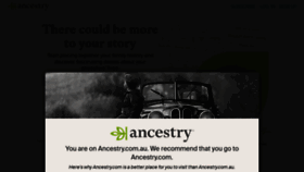 What Ancestry.com.au website looked like in 2023 (1 year ago)