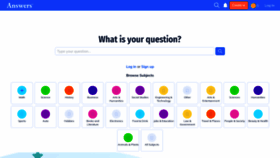 What Answers.com website looked like in 2023 (2 years ago)