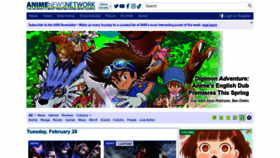 What Animenewsnetwork.com website looked like in 2023 (1 year ago)