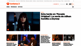 What Antena3.com website looked like in 2023 (1 year ago)
