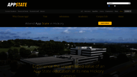 What Appstate.edu website looked like in 2023 (1 year ago)