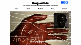 What Arogundade.com website looked like in 2023 (1 year ago)
