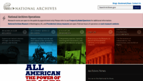 What Archives.gov website looked like in 2023 (1 year ago)
