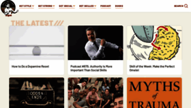What Artofmanliness.com website looked like in 2023 (1 year ago)