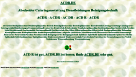 What Acdr.de website looked like in 2023 (1 year ago)