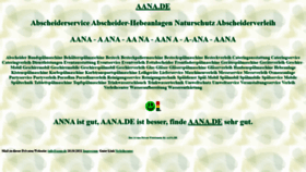 What Aana.de website looked like in 2023 (1 year ago)