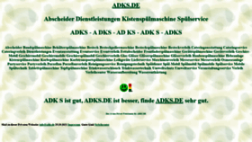 What Adks.de website looked like in 2023 (1 year ago)