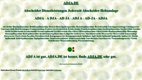 What Adja.de website looked like in 2023 (2 years ago)