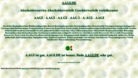 What Aagi.de website looked like in 2023 (1 year ago)