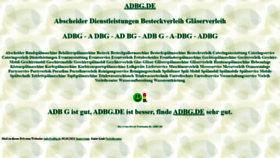 What Adbg.de website looked like in 2023 (1 year ago)