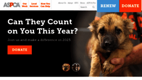 What Aspca.org website looked like in 2023 (1 year ago)