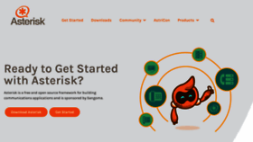 What Asterisk.org website looked like in 2023 (1 year ago)