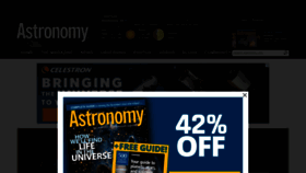 What Astronomy.com website looked like in 2023 (1 year ago)