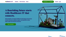 What Athenahealth.com website looked like in 2023 (1 year ago)