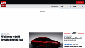 What Autoexpress.co.uk website looked like in 2023 (1 year ago)