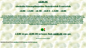 What Akbe.de website looked like in 2023 (2 years ago)