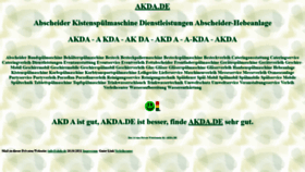 What Akda.de website looked like in 2023 (2 years ago)