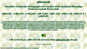 What Airgate.de website looked like in 2023 (2 years ago)