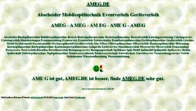 What Ameg.de website looked like in 2023 (1 year ago)