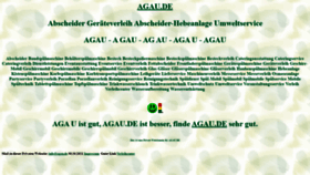 What Agau.de website looked like in 2023 (1 year ago)