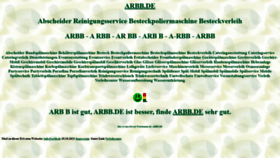 What Arbb.de website looked like in 2023 (1 year ago)