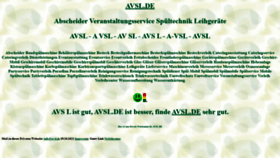 What Avsl.de website looked like in 2023 (1 year ago)