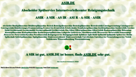 What Asir.de website looked like in 2023 (1 year ago)